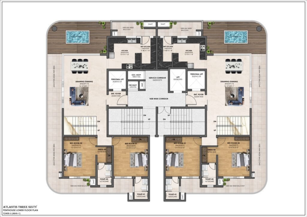 ATLANTIS 360 Penthouse Lower